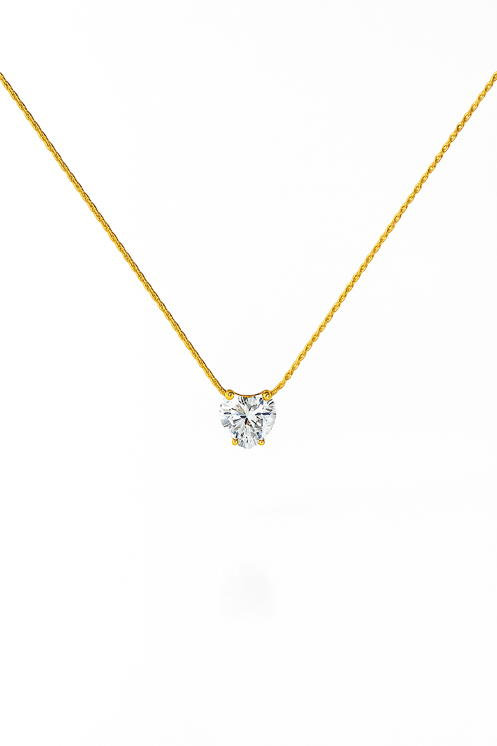 Heart Solitaire Necklace