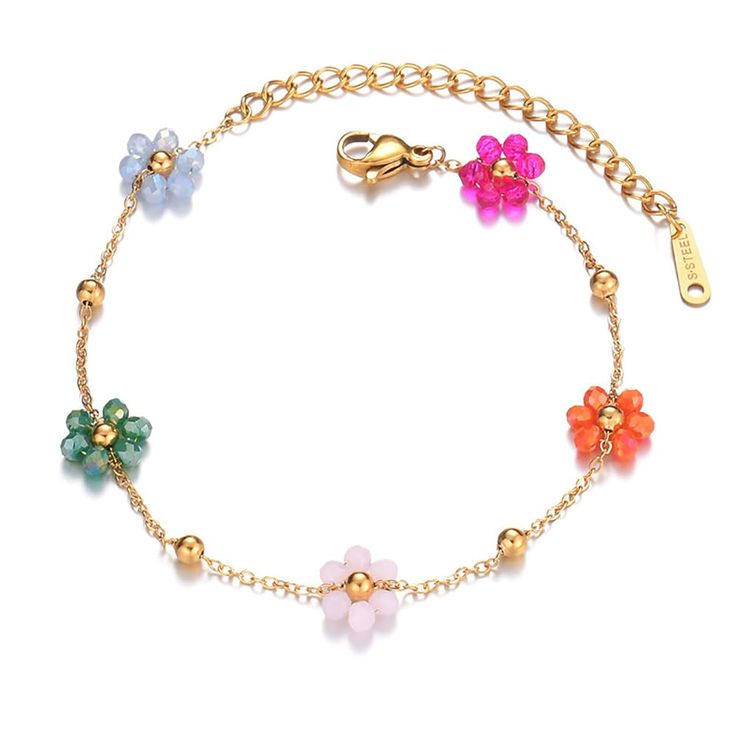 Colorful Flower Bracelet