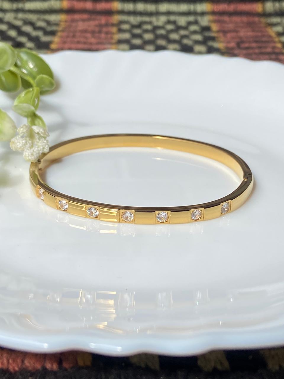 Diamond-Studded Kada