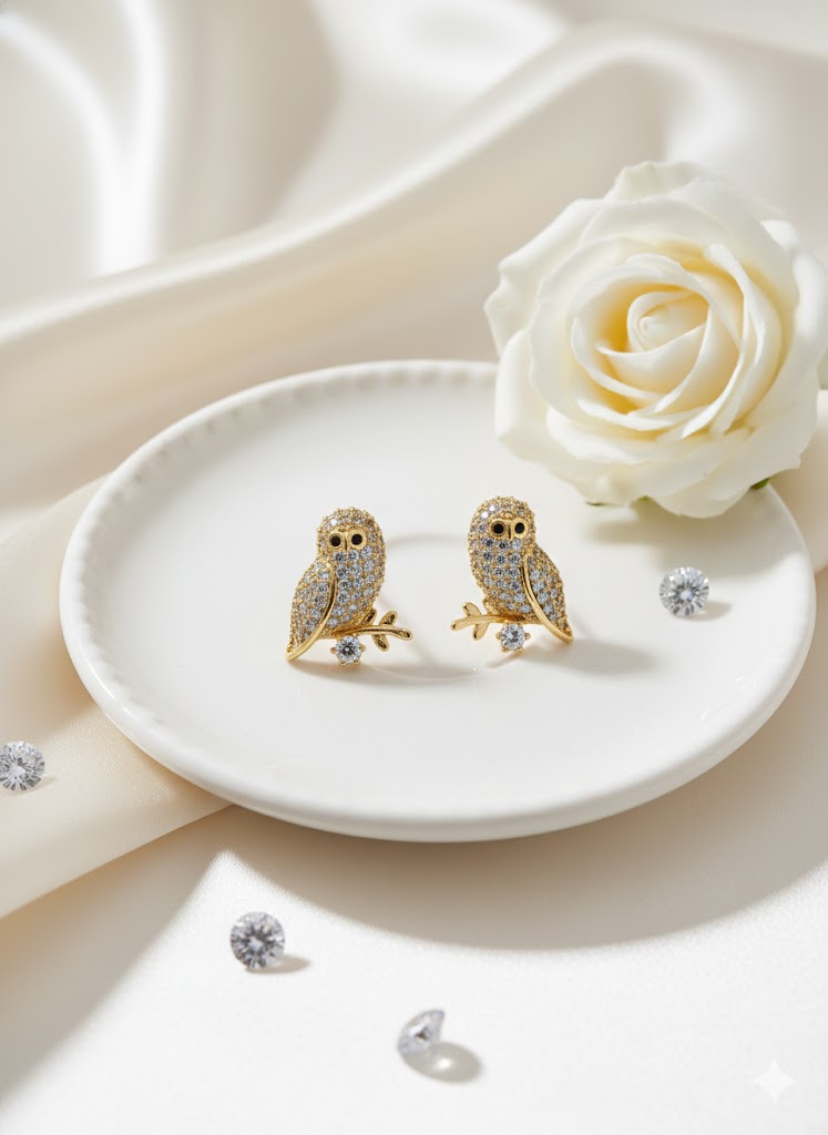 Owl Stud Earrings