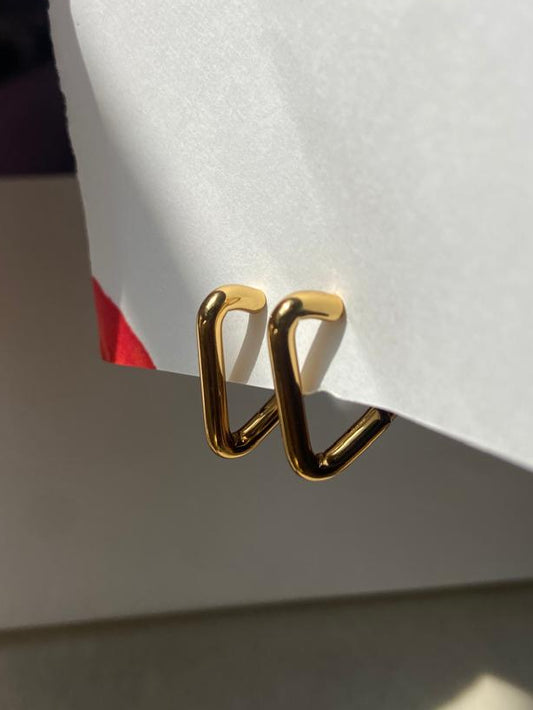 Triangle Hoop Earrings