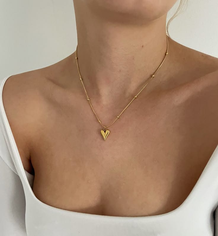 Pointed Heart Necklace