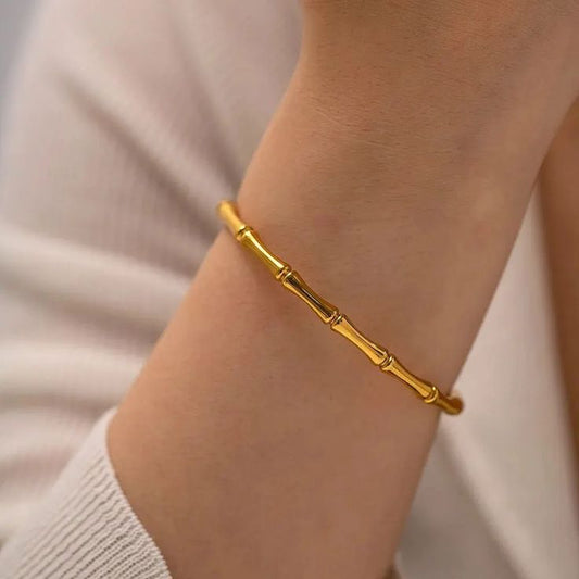 Golden Bamboo Bangle