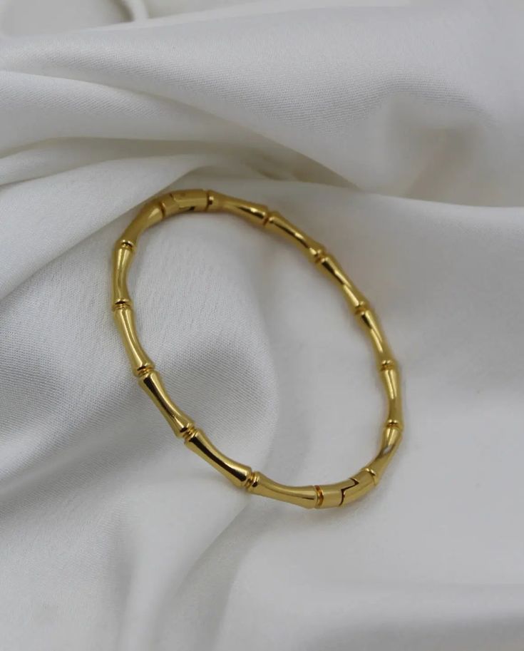 Golden Bamboo Bangle