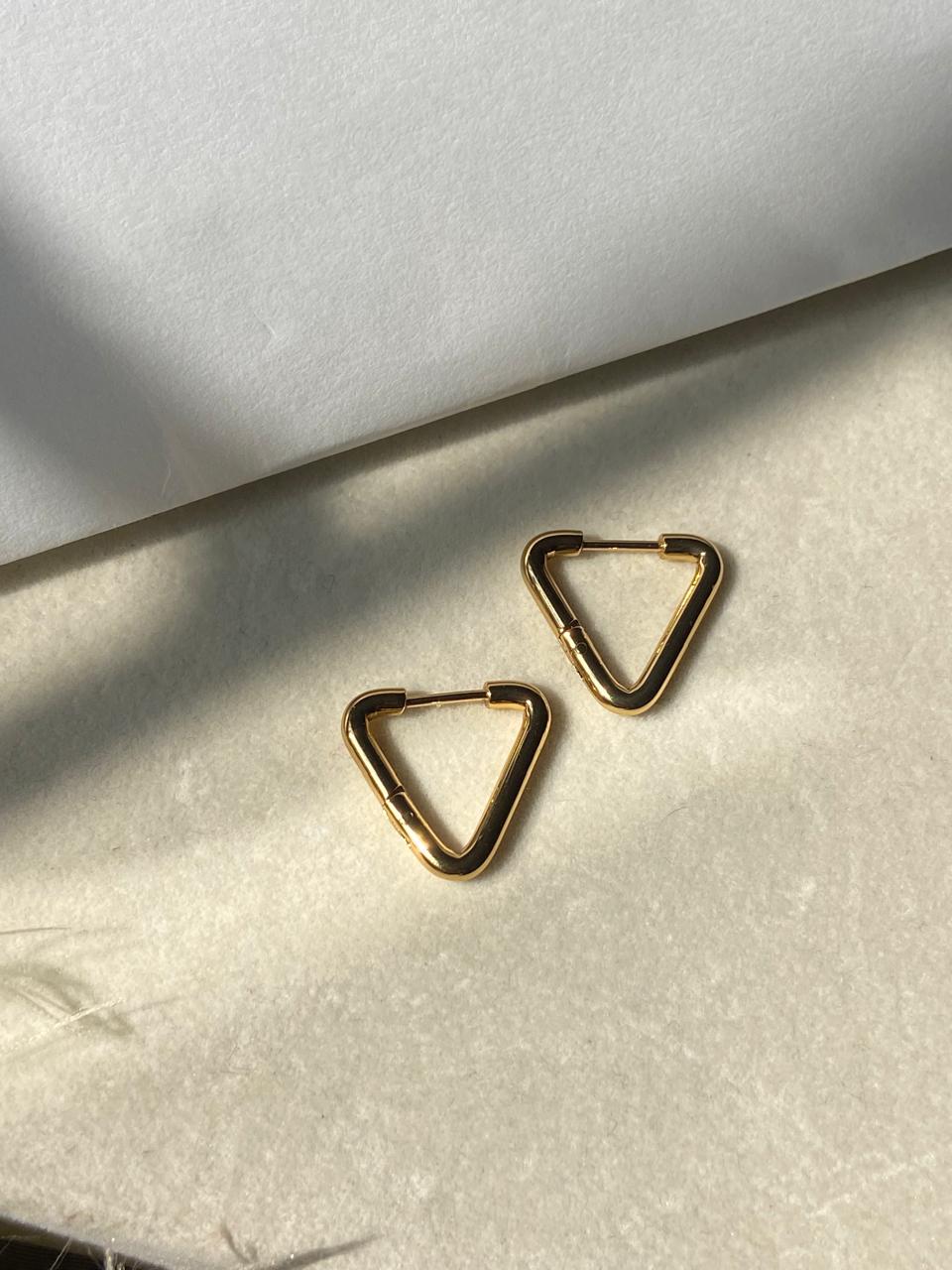 Triangle Hoop Earrings