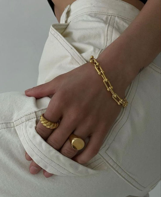 Gilded Links Bracelet