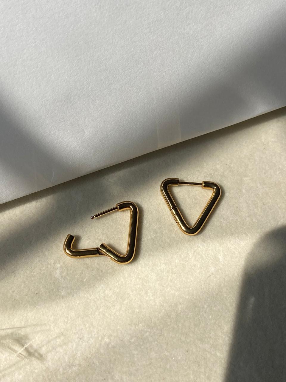 Triangle Hoop Earrings