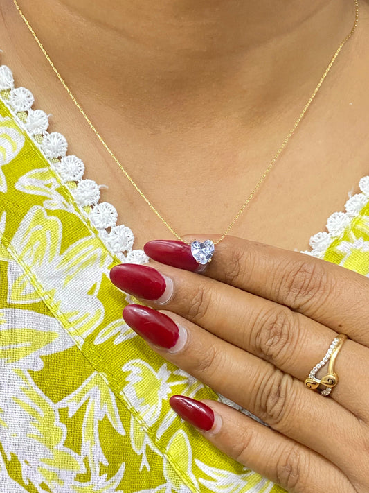 Heart Solitaire Necklace