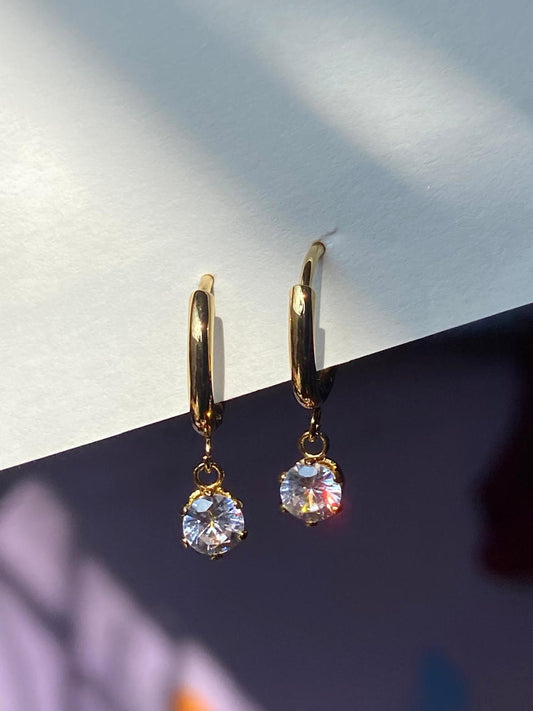 Mini Crystal Charm Hoop