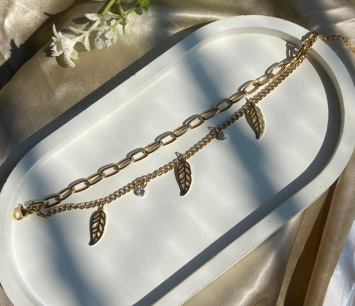 Golden Grove Double Layer Chain Bracelet