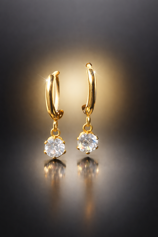 Mini Crystal Charm Hoop