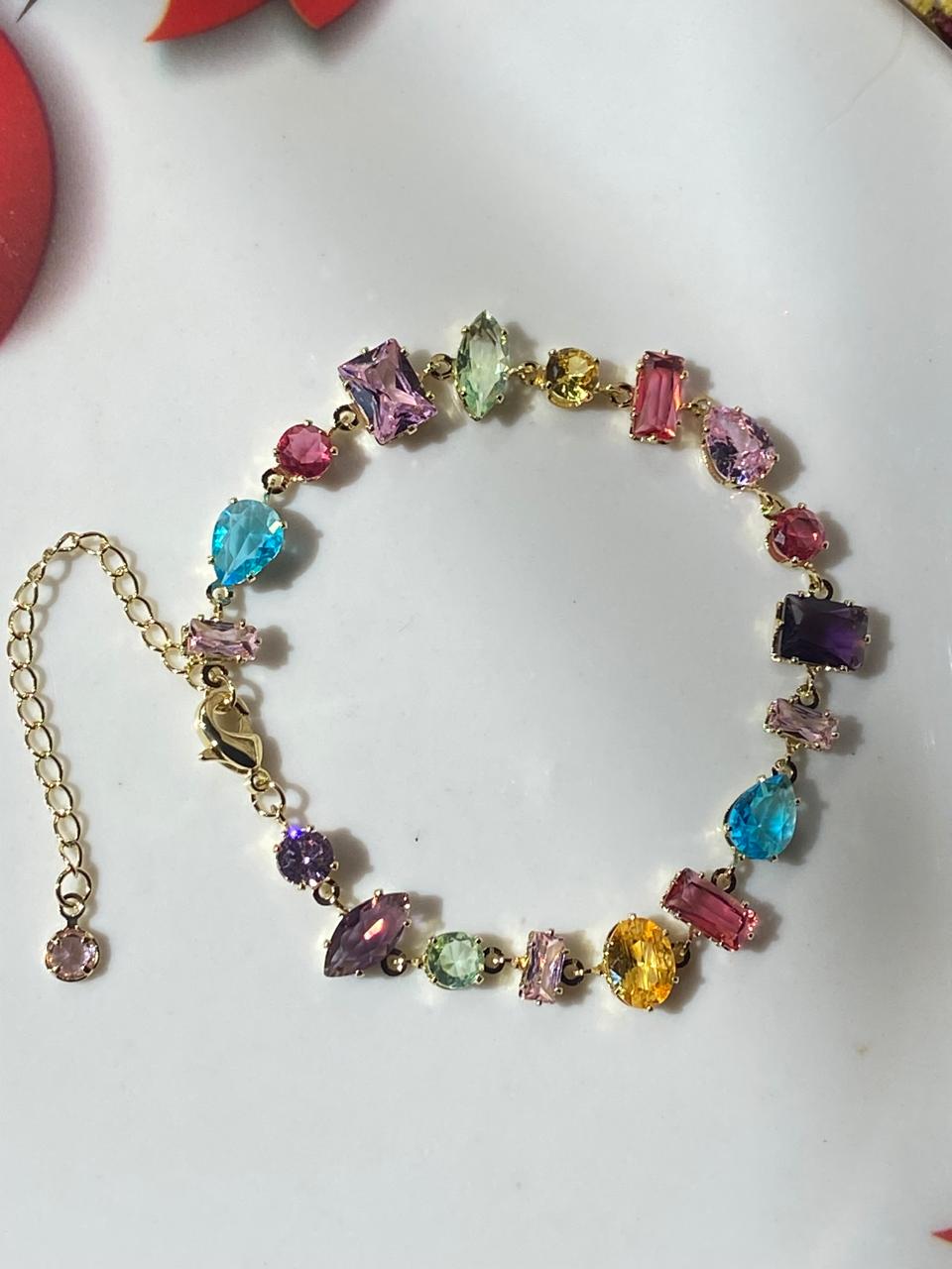Multi-Color Crystal Bracelet