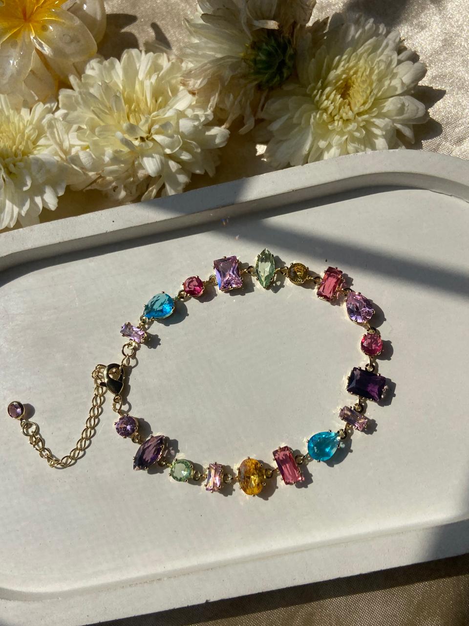 Multi-Color Crystal Bracelet