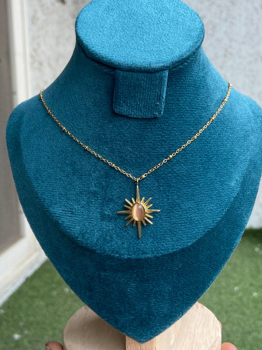 Sunburst Gemstone Necklace