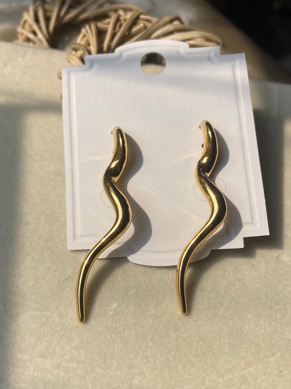 Aurelia Wave Drop Earrings