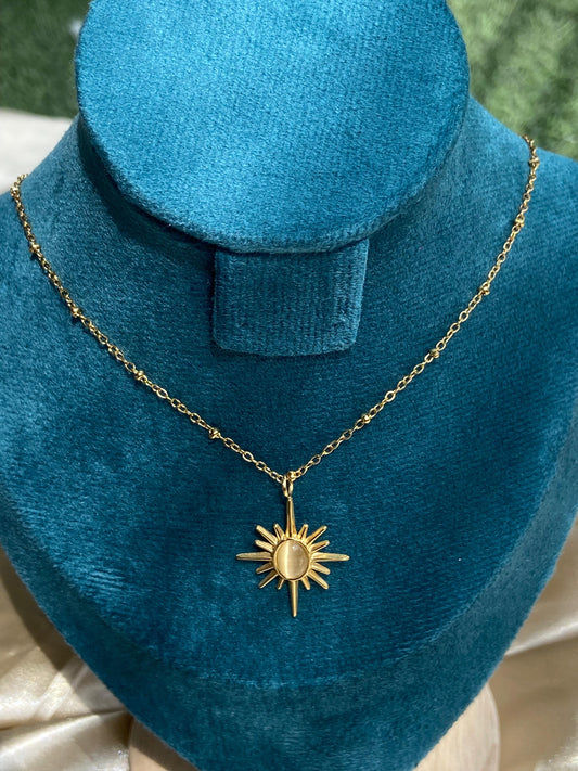 Golden Sunburst  Necklace